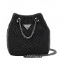 Borsa donna Mini borsa a secchiello lua strass BLACK BS24GU25 RM9205