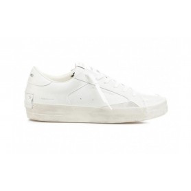 Sneaker Crime London Sk8 Deluxe in pelle bianco US24CR01 16103PP5.10