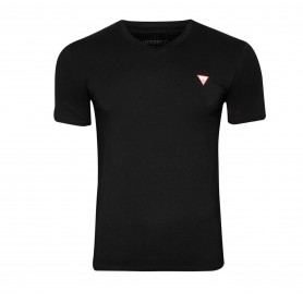 T-shirt uomo Guess scollo a V logo triangolo black ES24GU24 M2YI37I3Z14