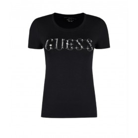 T-shirt donna Guess Stones logo strass nero ES24GU35 W4RI39J1314