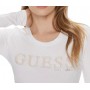 T-shirt donna Guess longsleeve Pony Hair Tee white ES24GU65 W4RI76J1314