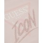 T-shirt donna Guess Icon tee logo low key pink ES24GU40 W4RI41I3Z14