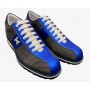 Scarpe uomo Harris sneaker pelle shade jingo metal/ azzurro fluo U17HA156