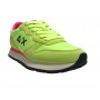 Sneaker running Sun68 Ally Solid Nylon in suede/ tessuto giallo fluo donna DS24SU01 Z34201