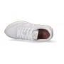 Sneaker running Sun68 Ally glitter textile in suede/ tessuto bianco donna DS24SU05 Z34203
