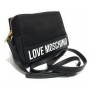 Borsa donna Love Moschino a spalla/ tracolla nylon/ ecopelle nero BS24MO119 JC4255