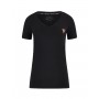 T-shirt donna Guess mini triangle tee black ES24GU71 W2YI45J1314