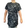 Maxi t-shirt donna Moschino nero con stampa logo ES24MO07 V6A0710 4412 1555