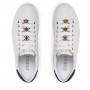 Scarpe donna sneaker Guess Rosenna 4g logo peony in ecopelle white/ brown DS24GU43 FLJROSELE12