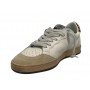Scarpe donna 4B12 sneaker in pelle di colore bianco/ leo/ rosa DS24QB04 PLAY.NEW-D148