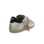 Scarpe donna 4B12 sneaker in pelle glitter silver/ bianco DS24QB01 SUPRIME-DB228