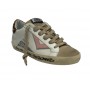 Scarpe donna 4B12 sneaker in pelle bianco beige/ leo/ rosa DS24QB05 SUPRIME-DBS231
