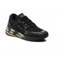 Sneaker running EA7 Emporio Armani training mesh black gold unisex US24EA02 X8X094