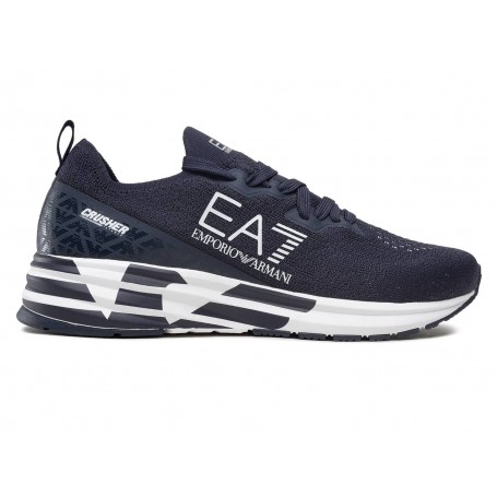 Sneaker running EA7 Emporio Armani training blu navy/ white unisex US24EA03 X8X095