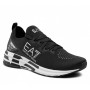 Sneaker running EA7 Emporio Armani training mesh black/ white unisex US24EA04 X8X095