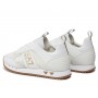 Sneaker EA7 Emporio Armani training ecosuede/ mesh white/ gold unisex US24EA06 X8X027