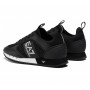 Sneaker EA7 Emporio Armani training ecosuede/ mesh black/ white unisex US24EA09 X8X027