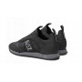 Sneaker EA7 Emporio Armani training ecosuede/ mesh black/ iron gate/ silver US24EA12 X8X027