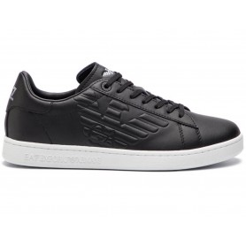 Sneaker EA7 Emporio Armani action leather black unisex US24EA14 X8X001
