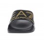 Slipper unisex EA7 Emporio Armani shiny black/ gold US24EA15 XCP001
