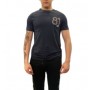 T-shirt uomo Guess cn ribbon w logo tee blu ES24GU07 M4RI12K46D1 G7V2