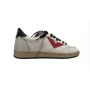 Scarpa uomo 4B12 sneakers in pelle bianco/ rosso/ nero US24QB02 PLAY.NEW-U56