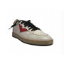 Scarpa uomo 4B12 sneakers in pelle bianco/ rosso/ nero US24QB02 PLAY.NEW-U56