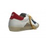 Scarpa Uomo 4B12 Sneakers in pelle bianco/ rosso/ bluette US24QB08 SUPRIME-UB123