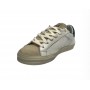 Scarpa uomo 4B12 sneakers in pelle/ scamosciato bianco/ beige/ bluette US24QB06 EVO-U11