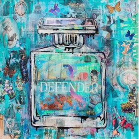 Foulard In Seta 100%. Defender - Reborn Fabrique Du Fragrance - by Ludmilla Radchenko