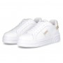 Scarpe donna Liu-Jo sneaker Cleo 29 calf leather/ lamina ted white/ light gold DS24LJ17 BA4017 PX179