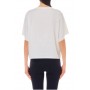 T shirt donna Liu Jo con logo in strass bianco avorio ES24LJ10 TA4174 JS003
