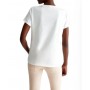 T shirt donna Liu Jo con logo in strass bianco avorio ES24LJ11 TA4174 JS003 R9290
