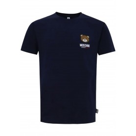T-shirt intima Moschino logo Underbear colore blu uomo ES24MO17 V1A0788 4410