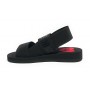 Scarpe donna Love Moschino sandalo in tessuto nero DS24MO17 JA16033