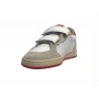 Scarpe bambino 2B12 sneaker con strap Mini.Play-87 in pelle bianco/ off ZS24QB10