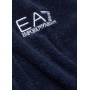 Accappatoio Emporio Armani EA7 con logo navy blue cotone CS24EA11 904020