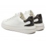 Scarpe  Guess sneaker Elbina in pelle white/ brown DS24GU52 FLJELBFAL12