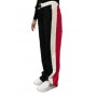 Pantalone Moschino  in felpa logo colore black white red E21MO10