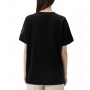 T shirt donna Liu Jo con logo in strass nero ES24LJ53 TA4138 JS923