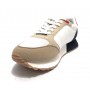 Sneaker Aeronautica Militare Frecce Tricolori ecosuede nylon bianco/ beige US24AR11 241SC275CT3331