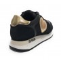 Scarpe Love Moschino sneaker thunder 30 in pelle/ mesh nero / platino DS24MO19 JA15493