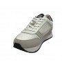 Scarpe Love Moschino sneaker thunder 30 in pelle/ mesh bianco / nero/ argento DS24MO21 JA15493