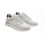 Scarpa uomo Ambitious 13448A sneakers in pelle/tessuto bianco US24AM15