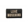 Borsa donna Love Moschino a spalla/ tracolla PU nero con paillettes oro BS24MO133 JC4293