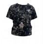 T-shirt donna Moschino nero con stampa logo ES24MO24 V6A0705 4412 1555