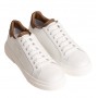 Scarpe donna Borbonese sneaker in pelle white/ OP natural DS24BO01 6DZ942CB6
