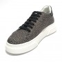 Scarpe donna Borbonese sneaker in pelle/ tessuto OP natural/ black DS24BO02 6DZ940AD8