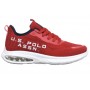 Scarpe U.S. Polo sneaker running Active001 in ecopelle/ tessuto mesh red uomo US24UP04