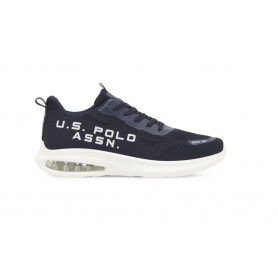 Scarpe U.S. Polo sneaker running Active001 in ecopelle/ tessuto mesh dark blue uomo US24UP05